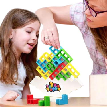 TetraTower | Construye y equilibra! - Juego de apilar Tetris